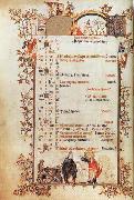 Belleville Breviary-December Jean Pucelle